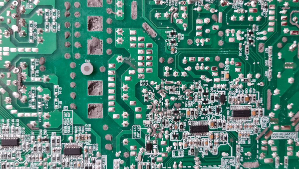 PCB backside of a Mean Well driver